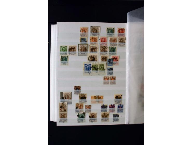 STUMME KRIEGSSTEMPEL: 1914/17, umfangreiche Sammlung von übe 1100 Marken/Briefstücken und Briefen/Karten, dabei viele veschie
