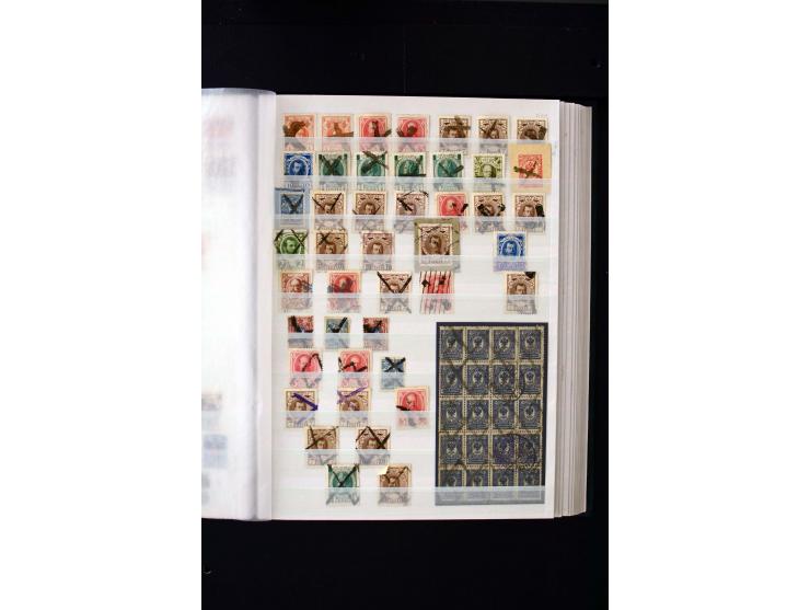 STUMME KRIEGSSTEMPEL: 1914/17, umfangreiche Sammlung von übe 1100 Marken/Briefstücken und Briefen/Karten, dabei viele veschie