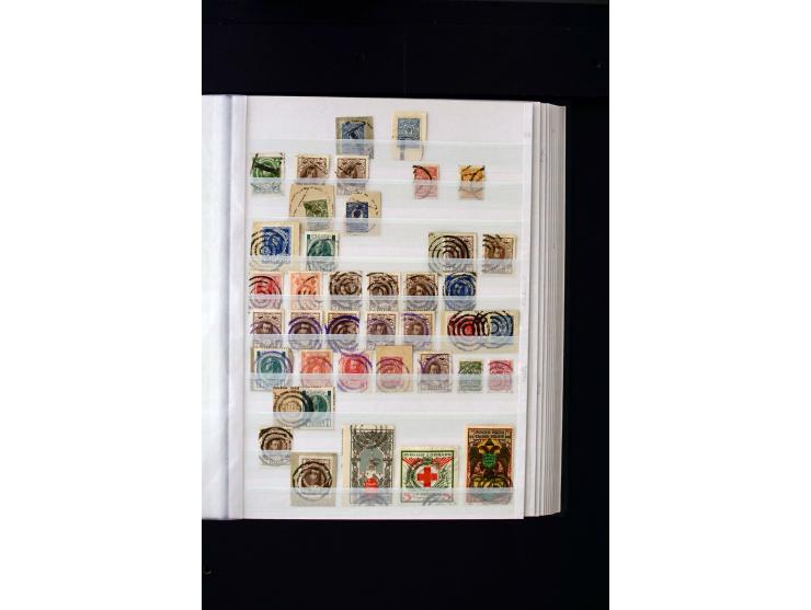 STUMME KRIEGSSTEMPEL: 1914/17, umfangreiche Sammlung von übe 1100 Marken/Briefstücken und Briefen/Karten, dabei viele veschie