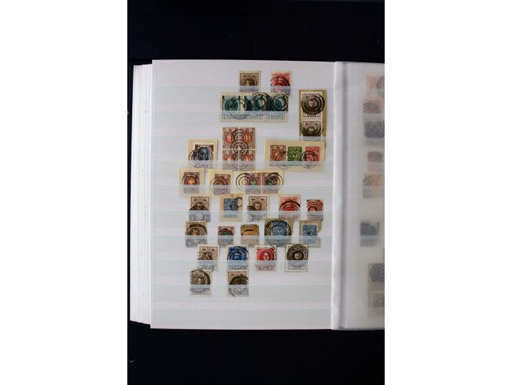 STUMME KRIEGSSTEMPEL: 1914/17, umfangreiche Sammlung von übe 1100 Marken/Briefstücken und Briefen/Karten, dabei viele veschie
