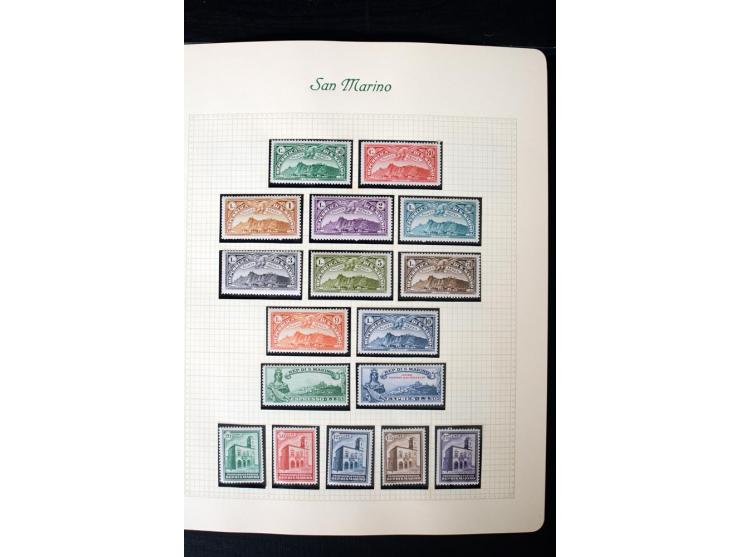 1877/1959, postfrische, ungebrauchte und etwas gestempelte Sammlung mit u.a. Mi.-Nr. 145-62, 165-74, 175-79, 184-91, 198-201,