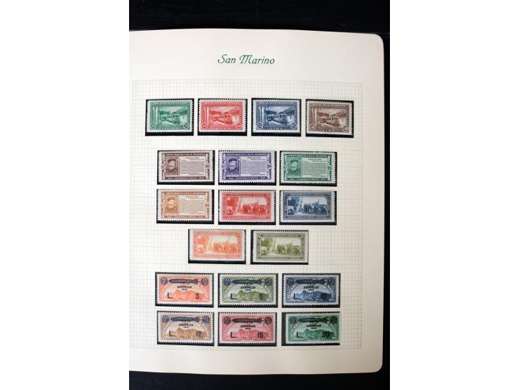 1877/1959, postfrische, ungebrauchte und etwas gestempelte Sammlung mit u.a. Mi.-Nr. 145-62, 165-74, 175-79, 184-91, 198-201,