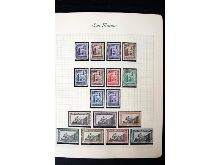 1877/1959, postfrische, ungebrauchte und etwas gestempelte Sammlung mit u.a. Mi.-Nr. 145-62, 165-74, 175-79, 184-91, 198-201,