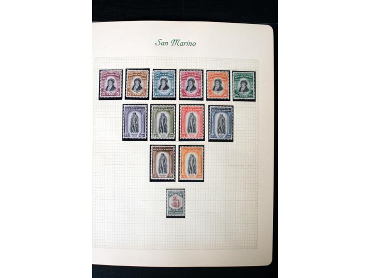 1877/1959, postfrische, ungebrauchte und etwas gestempelte Sammlung mit u.a. Mi.-Nr. 145-62, 165-74, 175-79, 184-91, 198-201,