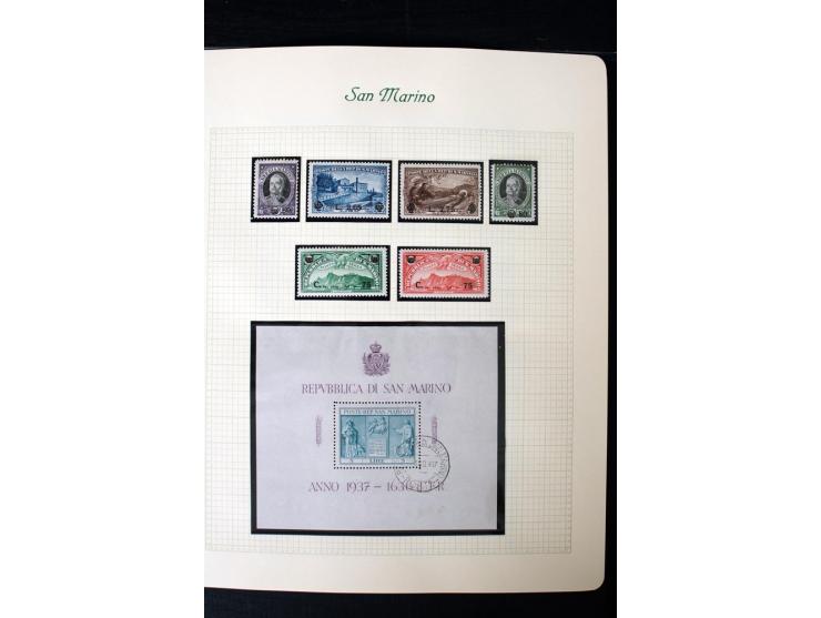 1877/1959, postfrische, ungebrauchte und etwas gestempelte Sammlung mit u.a. Mi.-Nr. 145-62, 165-74, 175-79, 184-91, 198-201,