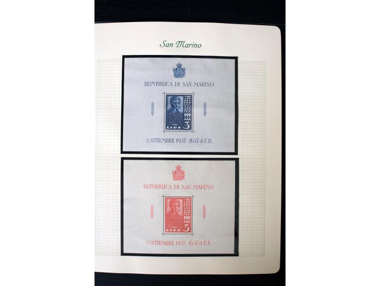 1877/1959, postfrische, ungebrauchte und etwas gestempelte Sammlung mit u.a. Mi.-Nr. 145-62, 165-74, 175-79, 184-91, 198-201,