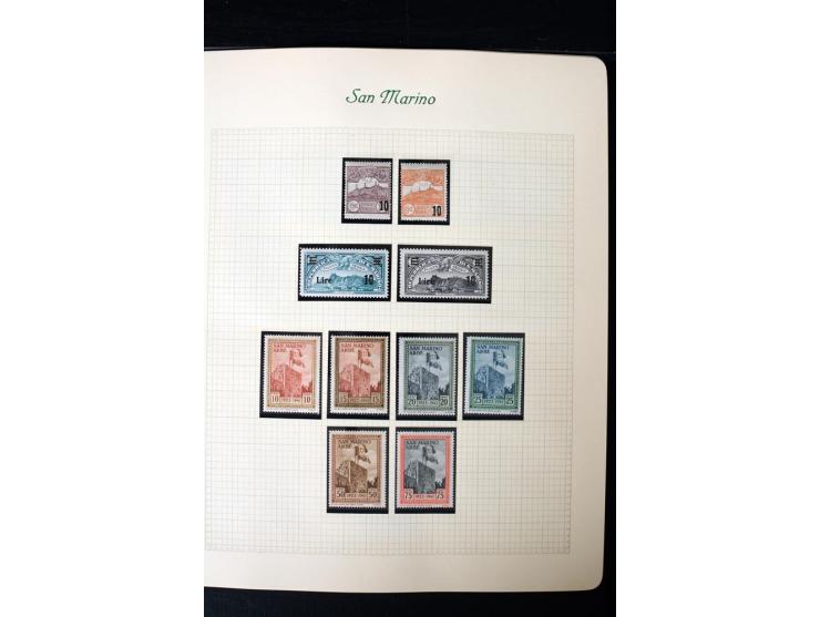 1877/1959, postfrische, ungebrauchte und etwas gestempelte Sammlung mit u.a. Mi.-Nr. 145-62, 165-74, 175-79, 184-91, 198-201,