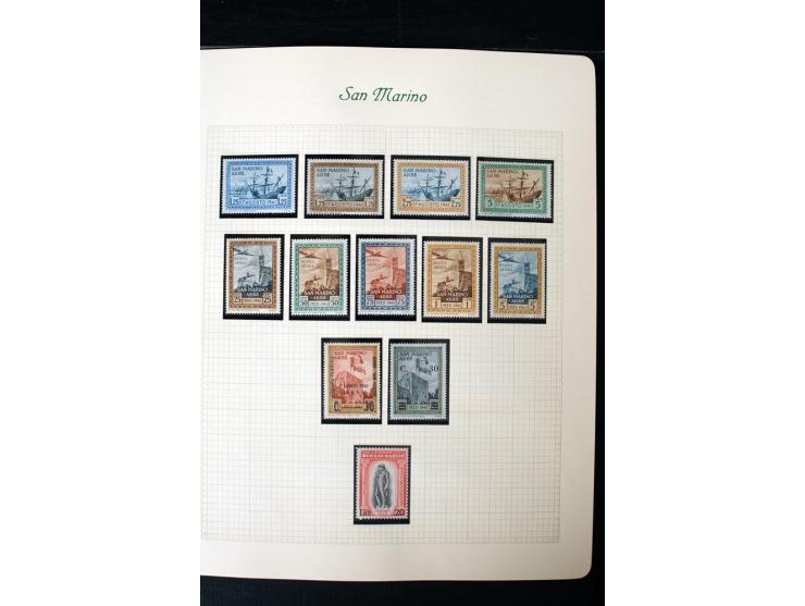 1877/1959, postfrische, ungebrauchte und etwas gestempelte Sammlung mit u.a. Mi.-Nr. 145-62, 165-74, 175-79, 184-91, 198-201,