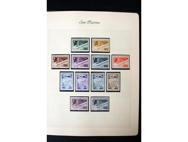 1877/1959, postfrische, ungebrauchte und etwas gestempelte Sammlung mit u.a. Mi.-Nr. 145-62, 165-74, 175-79, 184-91, 198-201,