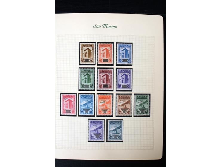 1877/1959, postfrische, ungebrauchte und etwas gestempelte Sammlung mit u.a. Mi.-Nr. 145-62, 165-74, 175-79, 184-91, 198-201,