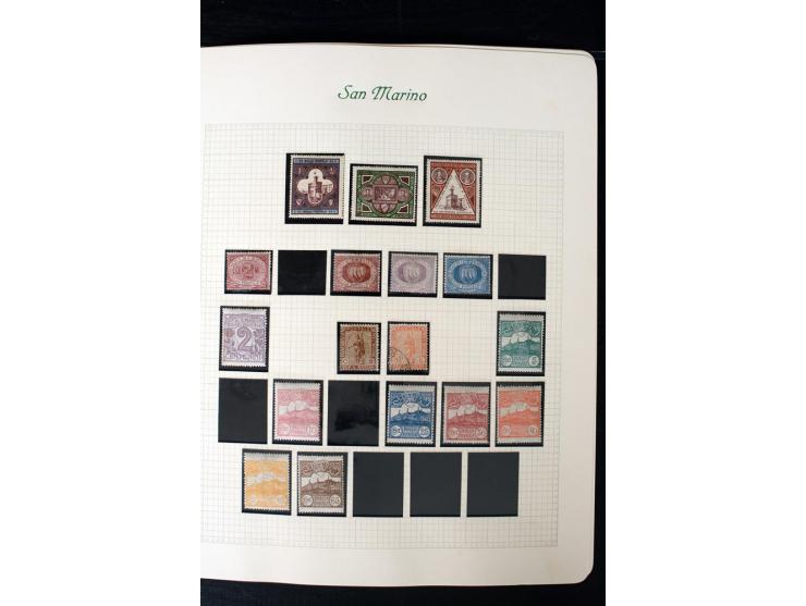 1877/1959, postfrische, ungebrauchte und etwas gestempelte Sammlung mit u.a. Mi.-Nr. 145-62, 165-74, 175-79, 184-91, 198-201,