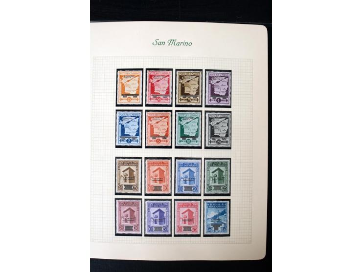 1877/1959, postfrische, ungebrauchte und etwas gestempelte Sammlung mit u.a. Mi.-Nr. 145-62, 165-74, 175-79, 184-91, 198-201,