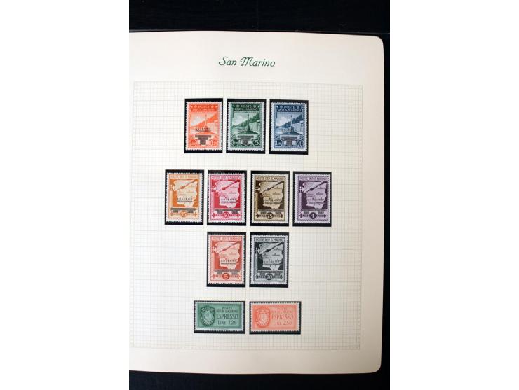 1877/1959, postfrische, ungebrauchte und etwas gestempelte Sammlung mit u.a. Mi.-Nr. 145-62, 165-74, 175-79, 184-91, 198-201,