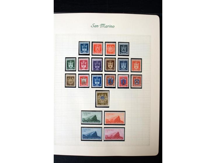 1877/1959, postfrische, ungebrauchte und etwas gestempelte Sammlung mit u.a. Mi.-Nr. 145-62, 165-74, 175-79, 184-91, 198-201,