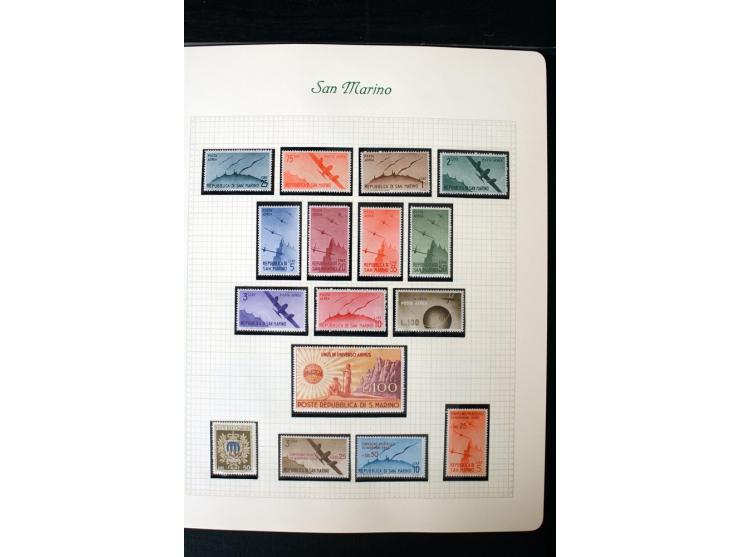 1877/1959, postfrische, ungebrauchte und etwas gestempelte Sammlung mit u.a. Mi.-Nr. 145-62, 165-74, 175-79, 184-91, 198-201,