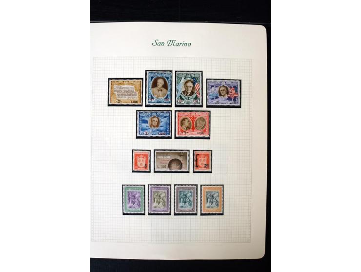 1877/1959, postfrische, ungebrauchte und etwas gestempelte Sammlung mit u.a. Mi.-Nr. 145-62, 165-74, 175-79, 184-91, 198-201,