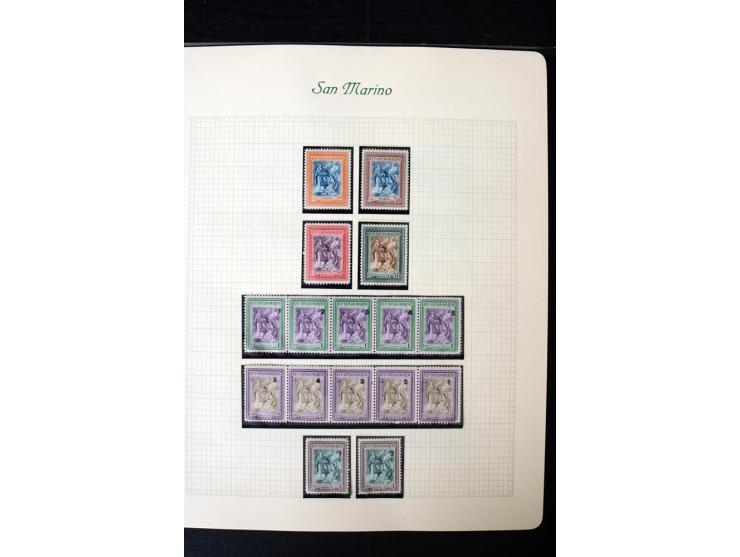 1877/1959, postfrische, ungebrauchte und etwas gestempelte Sammlung mit u.a. Mi.-Nr. 145-62, 165-74, 175-79, 184-91, 198-201,