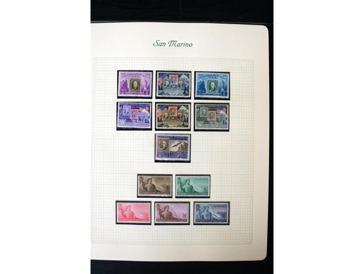 1877/1959, postfrische, ungebrauchte und etwas gestempelte Sammlung mit u.a. Mi.-Nr. 145-62, 165-74, 175-79, 184-91, 198-201,
