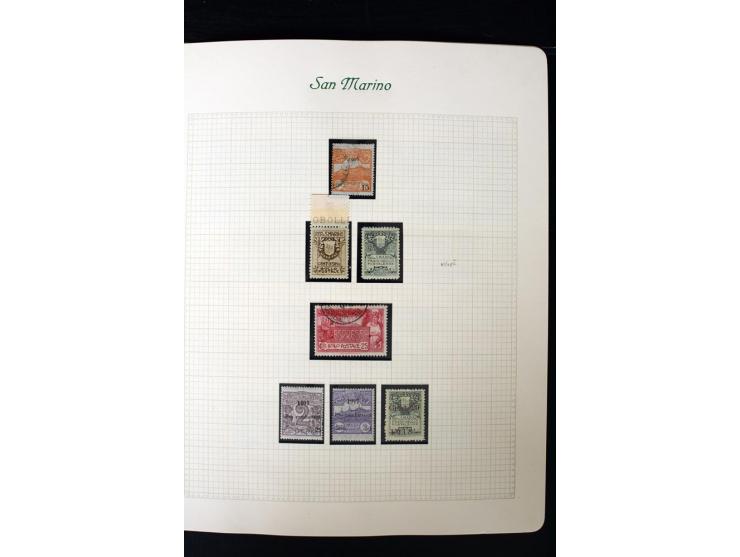1877/1959, postfrische, ungebrauchte und etwas gestempelte Sammlung mit u.a. Mi.-Nr. 145-62, 165-74, 175-79, 184-91, 198-201,
