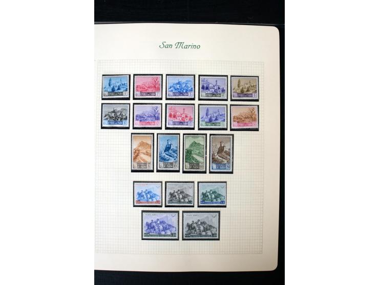 1877/1959, postfrische, ungebrauchte und etwas gestempelte Sammlung mit u.a. Mi.-Nr. 145-62, 165-74, 175-79, 184-91, 198-201,