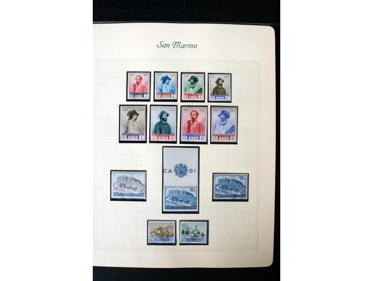 1877/1959, postfrische, ungebrauchte und etwas gestempelte Sammlung mit u.a. Mi.-Nr. 145-62, 165-74, 175-79, 184-91, 198-201,
