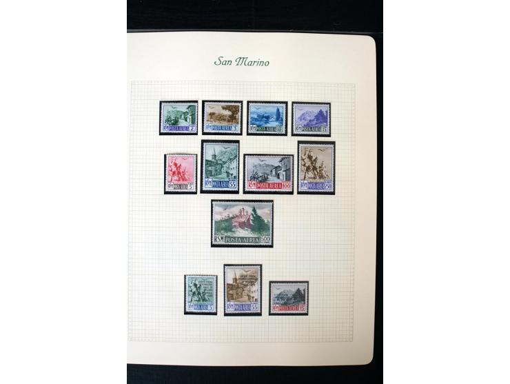 1877/1959, postfrische, ungebrauchte und etwas gestempelte Sammlung mit u.a. Mi.-Nr. 145-62, 165-74, 175-79, 184-91, 198-201,