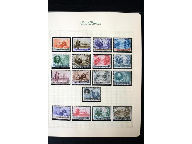 1877/1959, postfrische, ungebrauchte und etwas gestempelte Sammlung mit u.a. Mi.-Nr. 145-62, 165-74, 175-79, 184-91, 198-201,