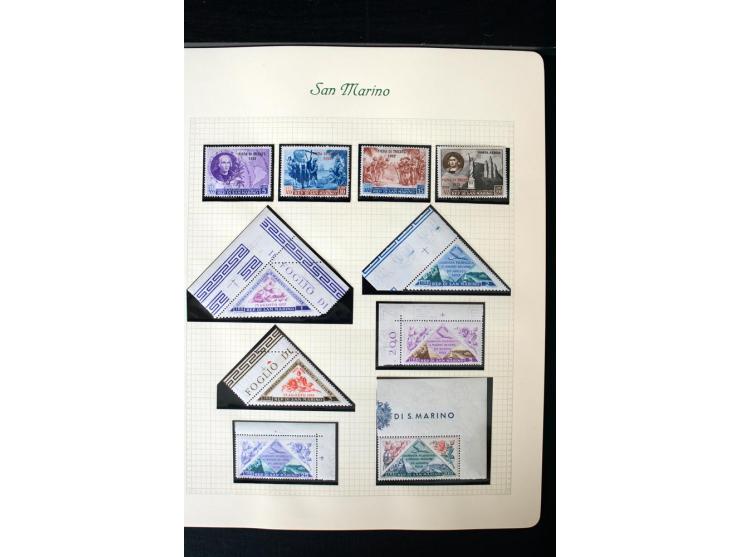 1877/1959, postfrische, ungebrauchte und etwas gestempelte Sammlung mit u.a. Mi.-Nr. 145-62, 165-74, 175-79, 184-91, 198-201,