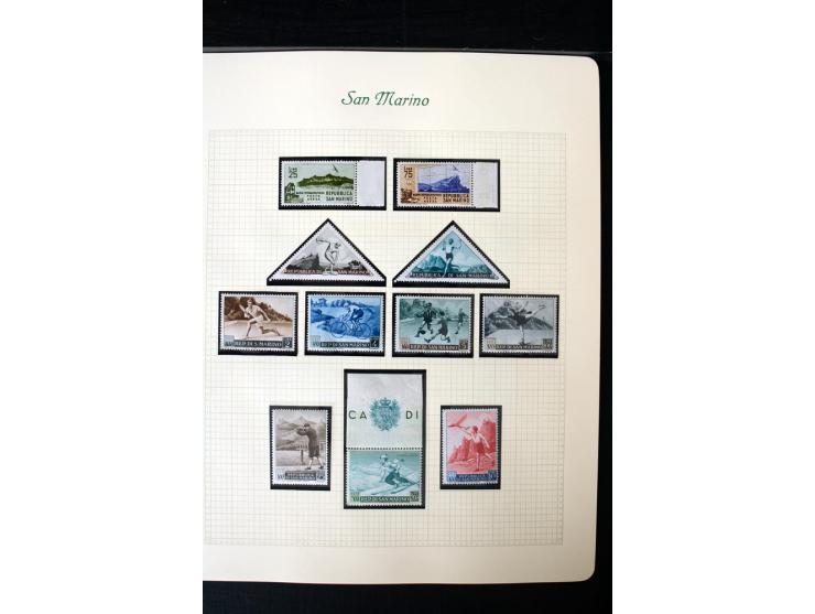1877/1959, postfrische, ungebrauchte und etwas gestempelte Sammlung mit u.a. Mi.-Nr. 145-62, 165-74, 175-79, 184-91, 198-201,