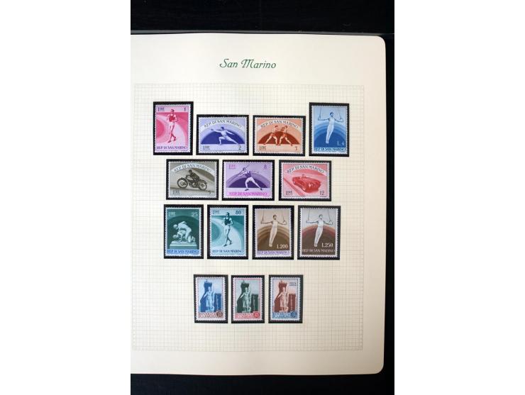 1877/1959, postfrische, ungebrauchte und etwas gestempelte Sammlung mit u.a. Mi.-Nr. 145-62, 165-74, 175-79, 184-91, 198-201,