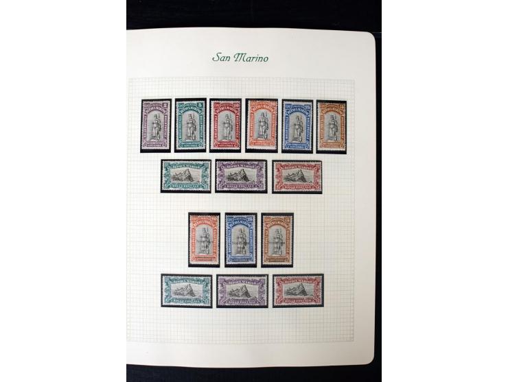 1877/1959, postfrische, ungebrauchte und etwas gestempelte Sammlung mit u.a. Mi.-Nr. 145-62, 165-74, 175-79, 184-91, 198-201,