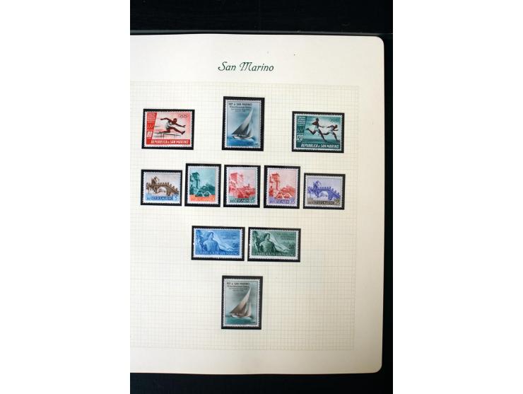 1877/1959, postfrische, ungebrauchte und etwas gestempelte Sammlung mit u.a. Mi.-Nr. 145-62, 165-74, 175-79, 184-91, 198-201,