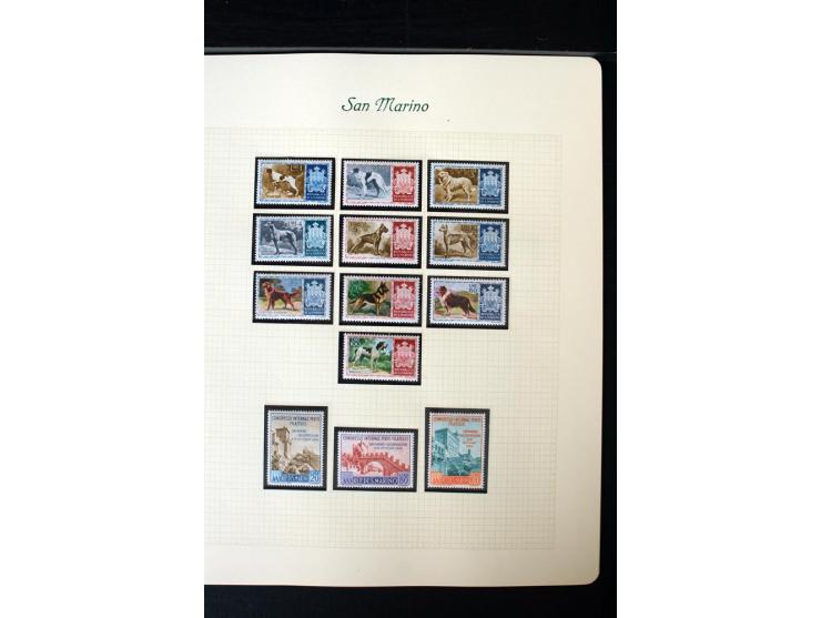 1877/1959, postfrische, ungebrauchte und etwas gestempelte Sammlung mit u.a. Mi.-Nr. 145-62, 165-74, 175-79, 184-91, 198-201,