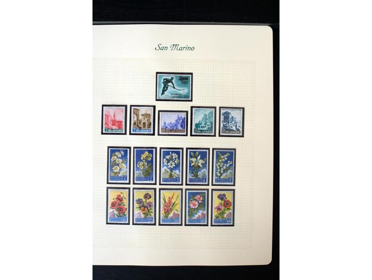 1877/1959, postfrische, ungebrauchte und etwas gestempelte Sammlung mit u.a. Mi.-Nr. 145-62, 165-74, 175-79, 184-91, 198-201,