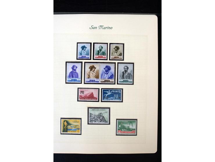 1877/1959, postfrische, ungebrauchte und etwas gestempelte Sammlung mit u.a. Mi.-Nr. 145-62, 165-74, 175-79, 184-91, 198-201,