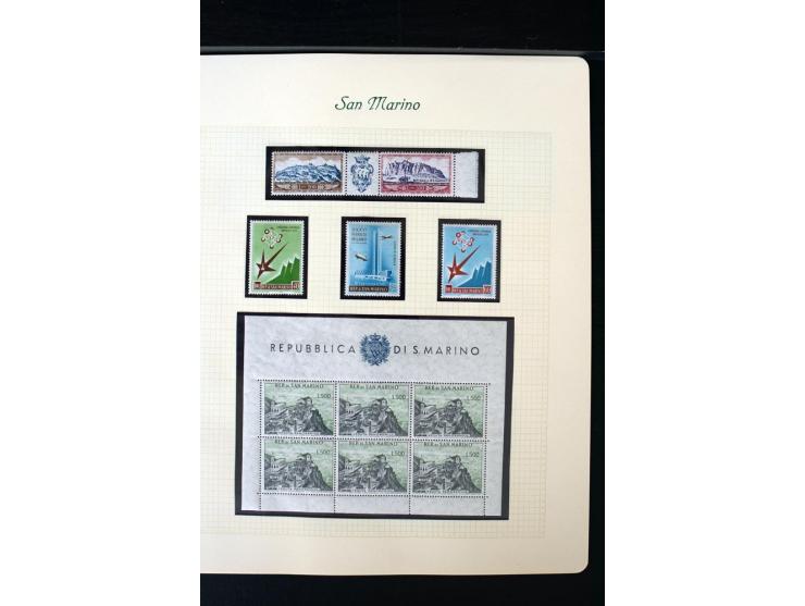 1877/1959, postfrische, ungebrauchte und etwas gestempelte Sammlung mit u.a. Mi.-Nr. 145-62, 165-74, 175-79, 184-91, 198-201,