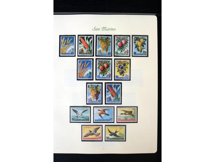 1877/1959, postfrische, ungebrauchte und etwas gestempelte Sammlung mit u.a. Mi.-Nr. 145-62, 165-74, 175-79, 184-91, 198-201,