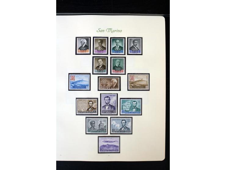 1877/1959, postfrische, ungebrauchte und etwas gestempelte Sammlung mit u.a. Mi.-Nr. 145-62, 165-74, 175-79, 184-91, 198-201,