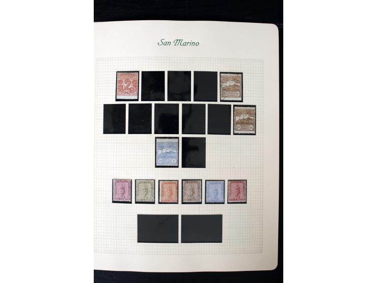 1877/1959, postfrische, ungebrauchte und etwas gestempelte Sammlung mit u.a. Mi.-Nr. 145-62, 165-74, 175-79, 184-91, 198-201,