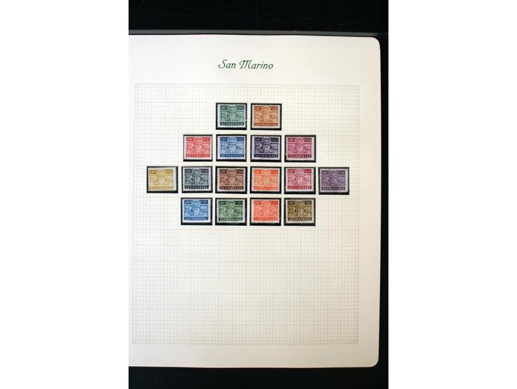 1877/1959, postfrische, ungebrauchte und etwas gestempelte Sammlung mit u.a. Mi.-Nr. 145-62, 165-74, 175-79, 184-91, 198-201,