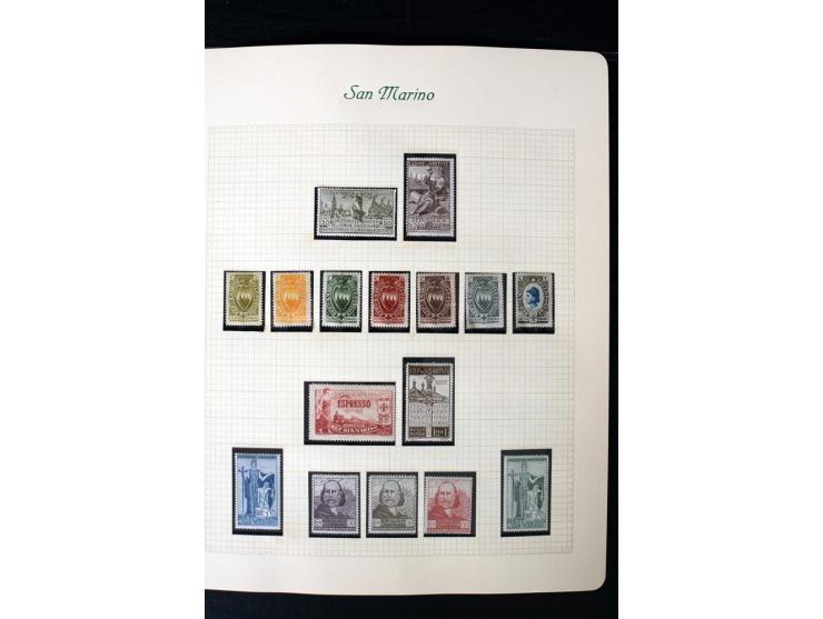 1877/1959, postfrische, ungebrauchte und etwas gestempelte Sammlung mit u.a. Mi.-Nr. 145-62, 165-74, 175-79, 184-91, 198-201,