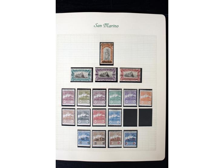 1877/1959, postfrische, ungebrauchte und etwas gestempelte Sammlung mit u.a. Mi.-Nr. 145-62, 165-74, 175-79, 184-91, 198-201,