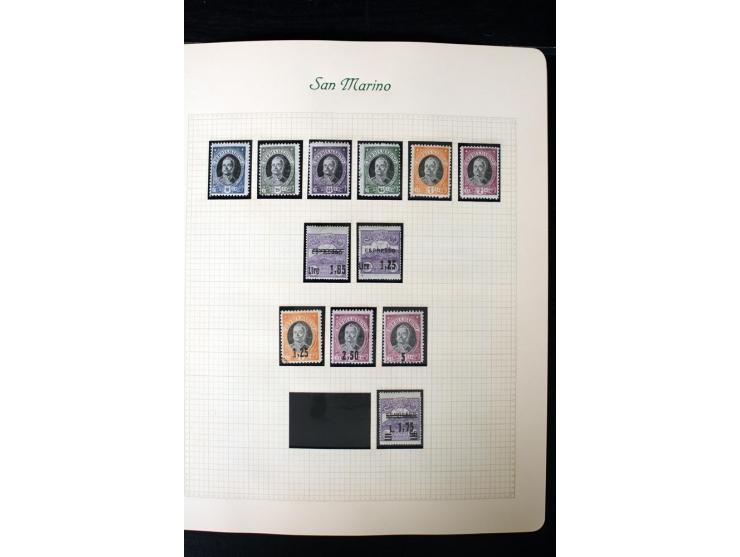 1877/1959, postfrische, ungebrauchte und etwas gestempelte Sammlung mit u.a. Mi.-Nr. 145-62, 165-74, 175-79, 184-91, 198-201,