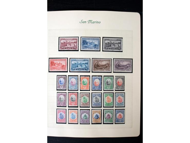 1877/1959, postfrische, ungebrauchte und etwas gestempelte Sammlung mit u.a. Mi.-Nr. 145-62, 165-74, 175-79, 184-91, 198-201,