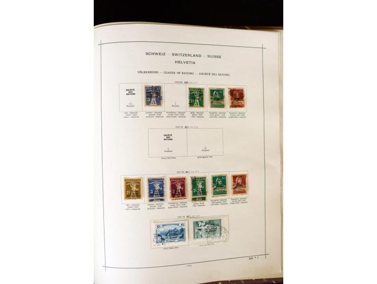 1843/1960 (ca.), sehr schöner alter Sammlungsbestand in 2 Alben, insbesondere bei den frühen Ausgaben mit vielen besseren Stü