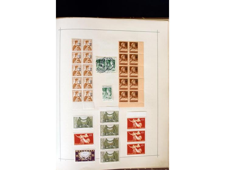 1843/1960 (ca.), sehr schöner alter Sammlungsbestand in 2 Alben, insbesondere bei den frühen Ausgaben mit vielen besseren Stü