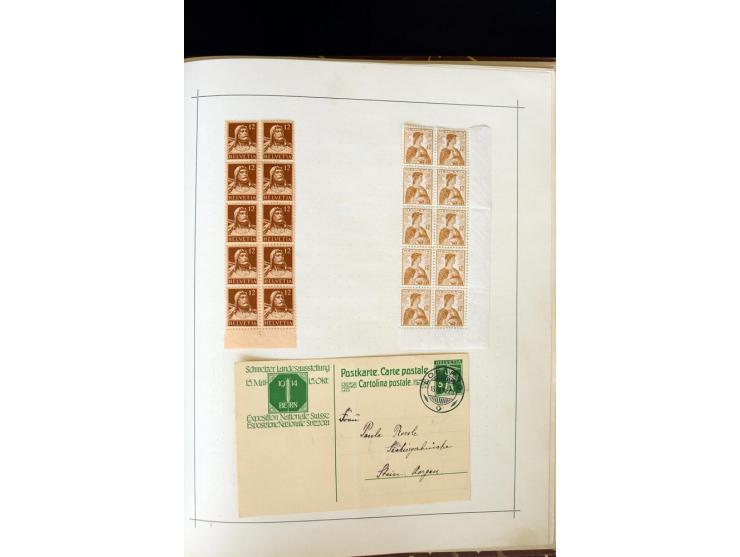 1843/1960 (ca.), sehr schöner alter Sammlungsbestand in 2 Alben, insbesondere bei den frühen Ausgaben mit vielen besseren Stü