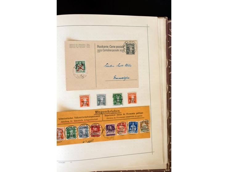 1843/1960 (ca.), sehr schöner alter Sammlungsbestand in 2 Alben, insbesondere bei den frühen Ausgaben mit vielen besseren Stü