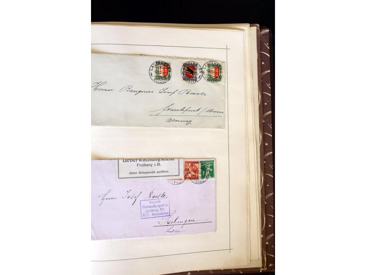 1843/1960 (ca.), sehr schöner alter Sammlungsbestand in 2 Alben, insbesondere bei den frühen Ausgaben mit vielen besseren Stü