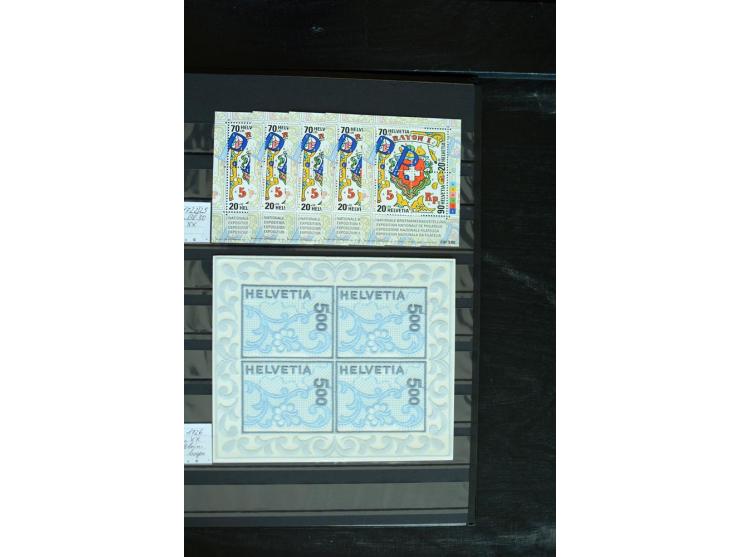 1843/2007, postfrische, ungebrauchte und gestempelte Sammlung mit u.a. Zürich 1I Esslinger Probedruck (repariert), Bundespost